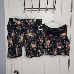 Torrid Active Biker Shorts Bra 2pc Matching Set